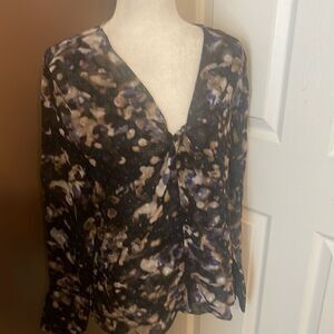 Boss Bidinta Twist Front Shirt Size 6 NWOT